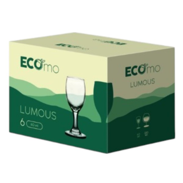 Фото - Набір стопок Ecomo LUMOUS 60 мл 6 шт. (L10)
